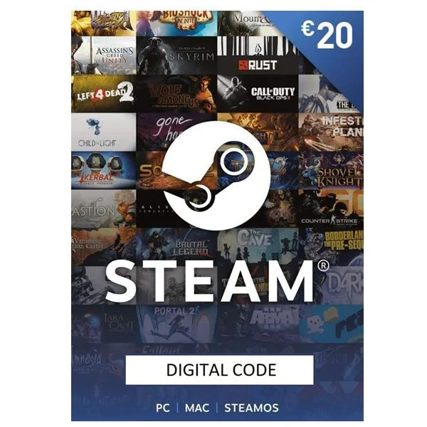 Φωτογραφία προϊόντος: Steam Card 20€ – Prepaid Card