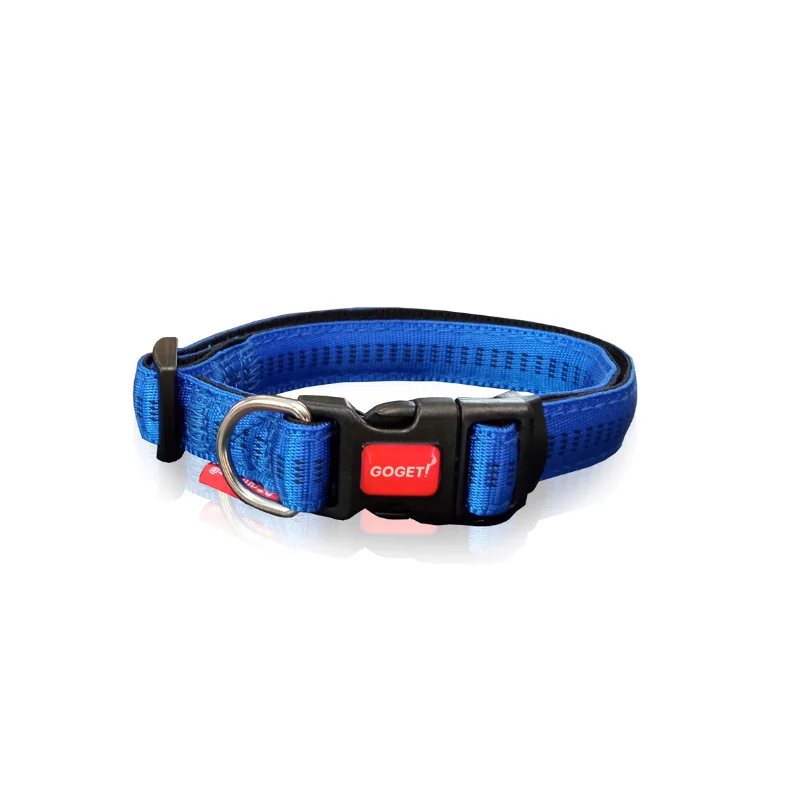 Φωτογραφία προϊόντος: Go Get Pet Interest Stripes Collars with Soft Filling Μπλε Small