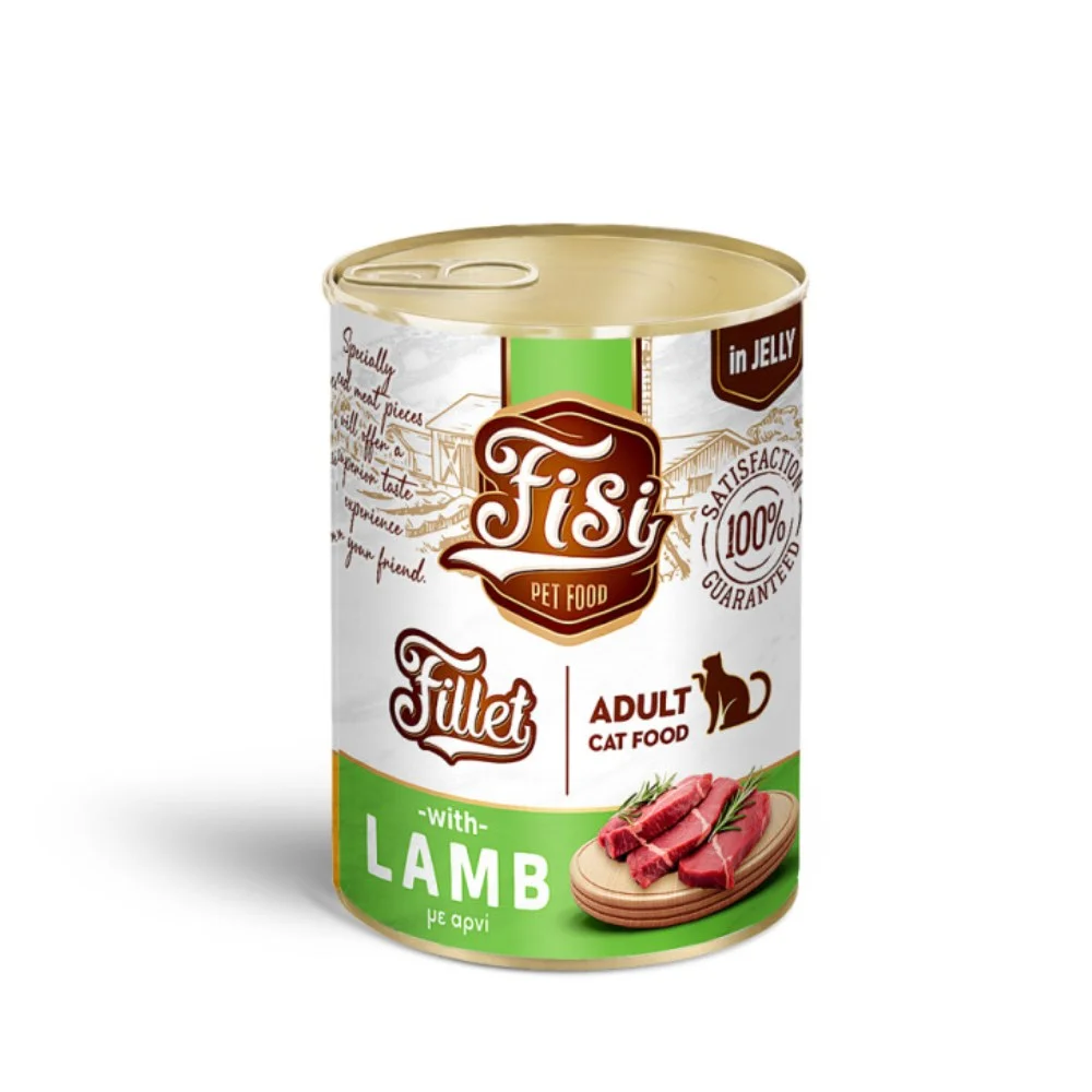 Φωτογραφία προϊόντος: Fisi Fillet Cat Adult Αρνί σε ζελέ 400gr