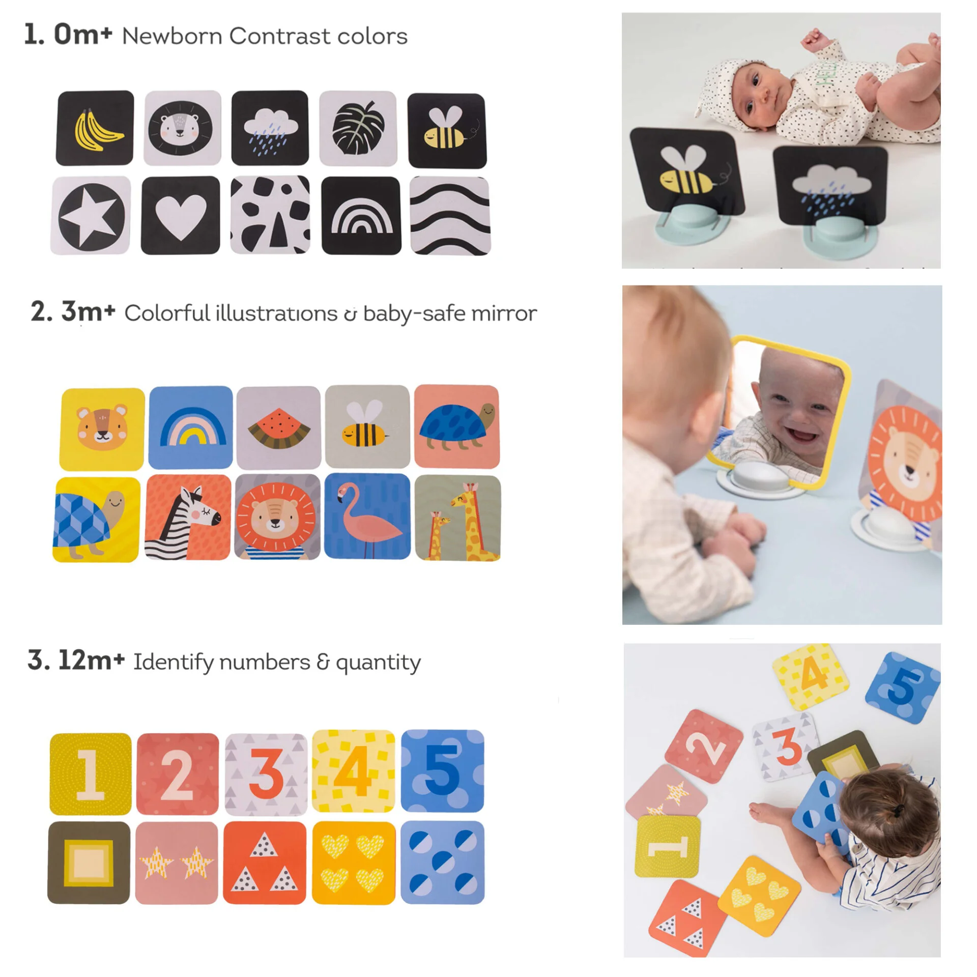 Φωτογραφία προϊόντος: Taf Toys 12835 My 1st Tummy-Time Cards για Νεογέννητα T-12835 0+ Μηνών 2156297 119154 605566128351 Βρεφικά Παιχνίδια Δραστηριοτήτων Taf Toys