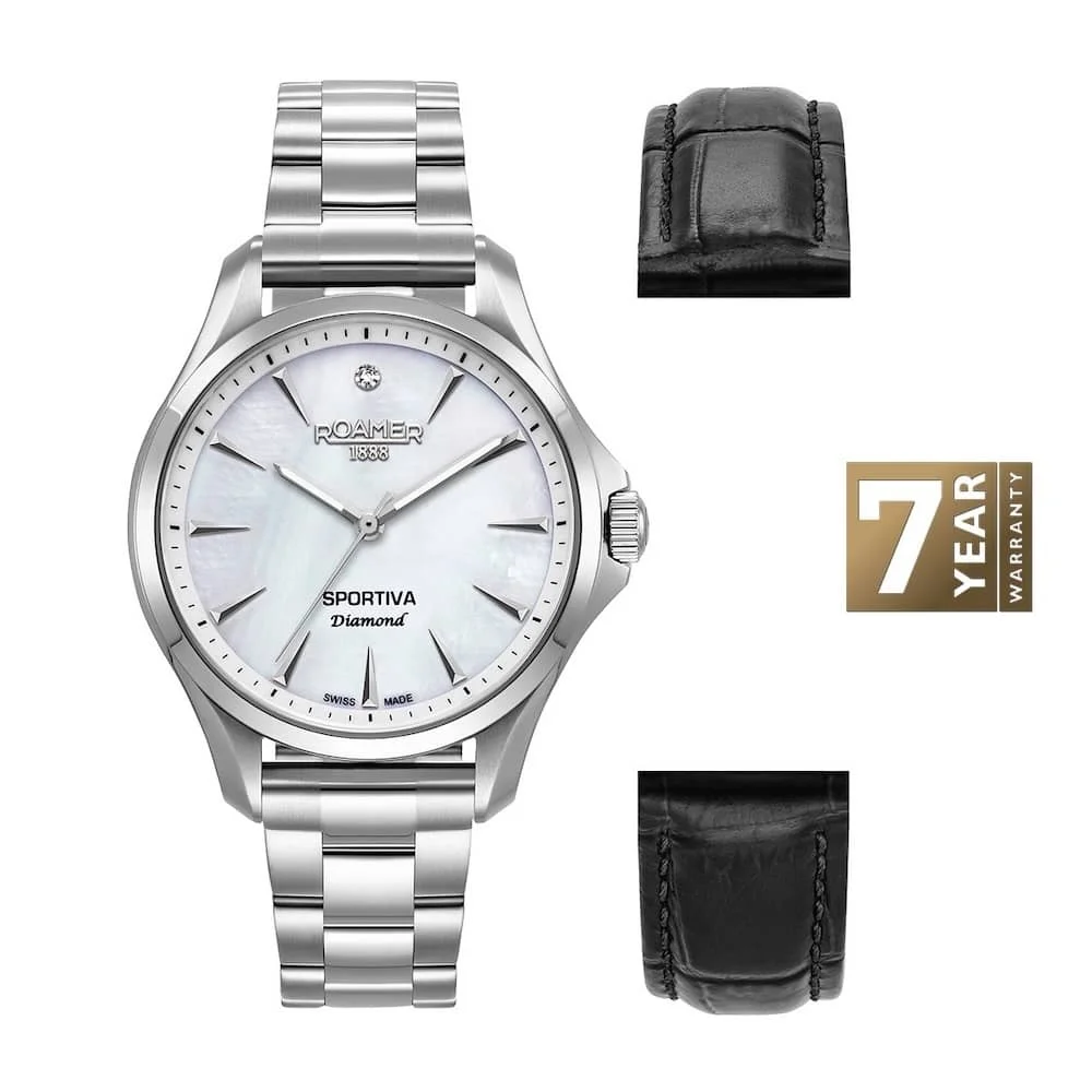 Φωτογραφία προϊόντος: Roamer Sportiva, Box Set, Women's Watch, Silver Stainless Steel Bracelet 865847-41-20-50