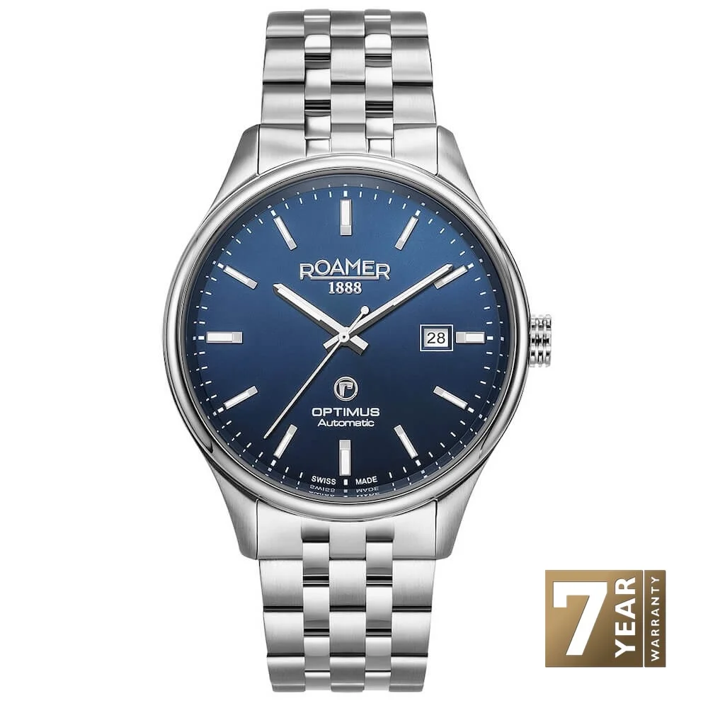 Φωτογραφία προϊόντος: Roamer Optimus, Men's Automatic Watch, Silver Stainless Steel Bracelet 983983-41-45-50