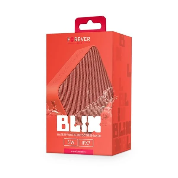 Φωτογραφία προϊόντος: Αδιάβροχο Ηχείο Bluetooth 5W Forever Blix 5 BS-800 Κόκκινο