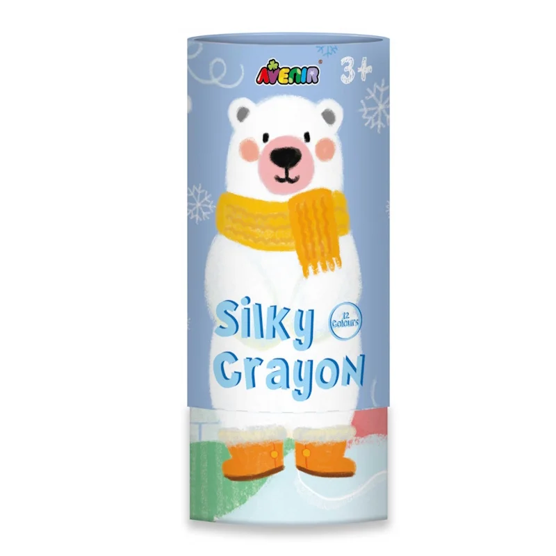 Φωτογραφία προϊόντος: Avenir Silky Crayons Bear Σετ Κηρομπογιές 12τμχ