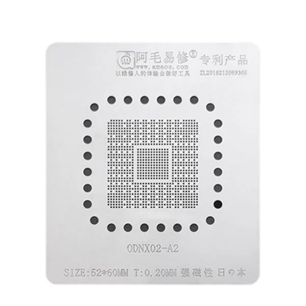 Φωτογραφία προϊόντος: ODNX02-A2 BGA Reballin Stencil Template Rework Nintendo Switch