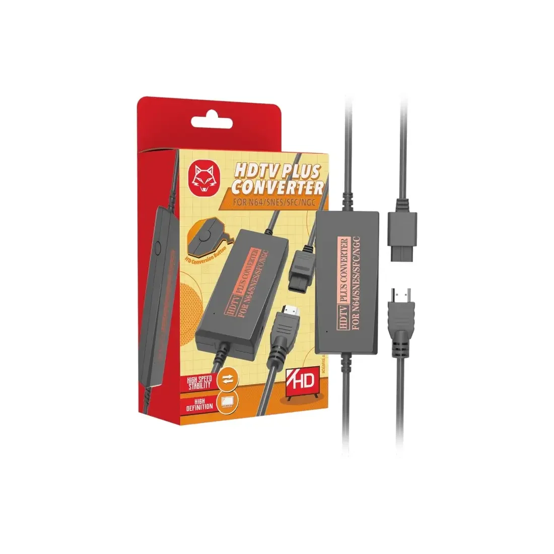 Φωτογραφία προϊόντος: HDTV PLUS Converter εικόνας + ήχου σε HDMI για N64 / SNES / SFC / NGC (Plug + Play)