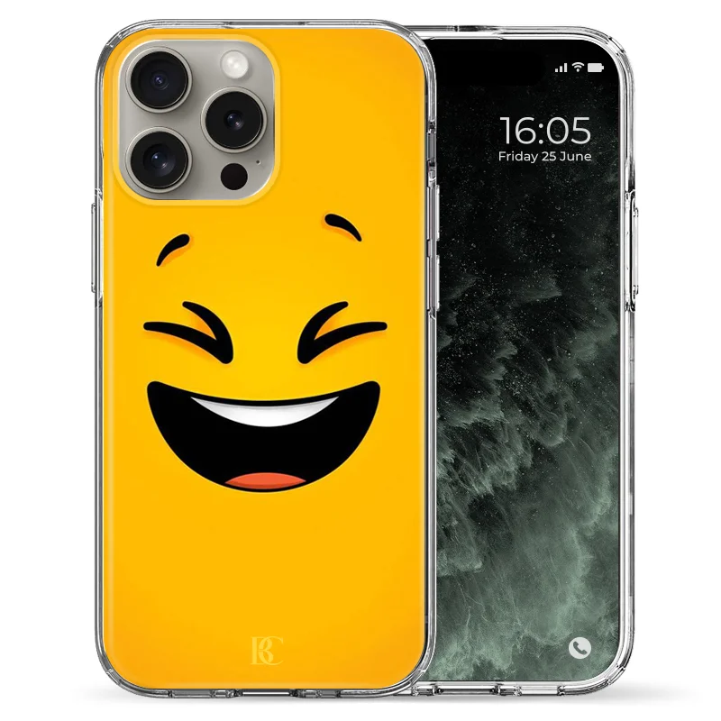 Φωτογραφία προϊόντος: Θήκη Back Cover Apple iPhone 15 Pro Max Face Smile Yellow
