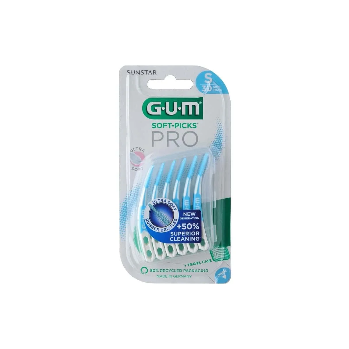 Φωτογραφία προϊόντος: Medipharmacy Gum Soft-Picks Pro Ultra Soft Μεσοδόντιες Οδοντογλυφίδες Small Γαλάζιες 30 τεμάχια