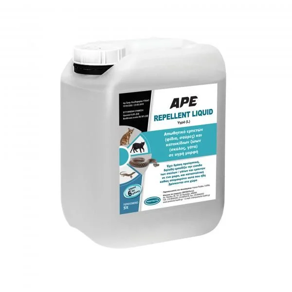 Φωτογραφία προϊόντος: Protecta Ape Repellent Liquid 5L – Υγρό απωθητικό για σκύλους, γάτες, φίδια, σαύρες