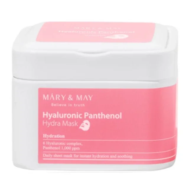 Φωτογραφία προϊόντος: Mary +amp; May Hyaluronic Panthenol Hydra Mask - 30pcs