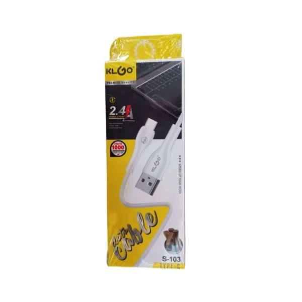 Φωτογραφία προϊόντος: Καλώδιο USB-A to USB-C KLGO S-103 1m Λευκό