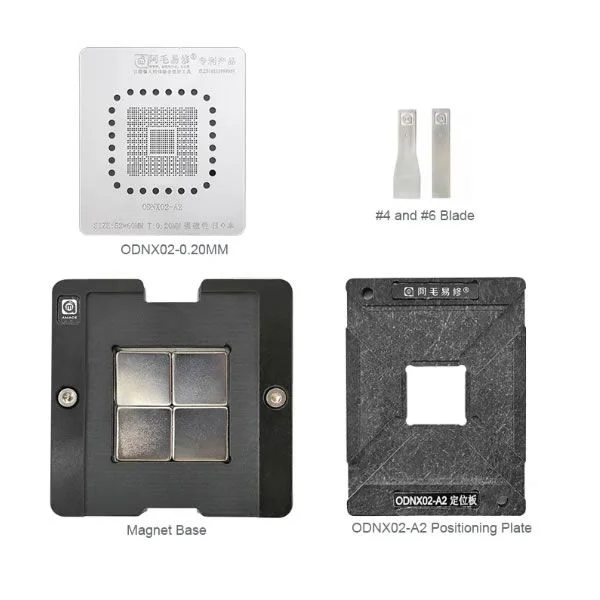 Φωτογραφία προϊόντος: BGA Stencil Nintendo Switch IC ODNX02-A2 ODNX02-R-A2 0.20mm