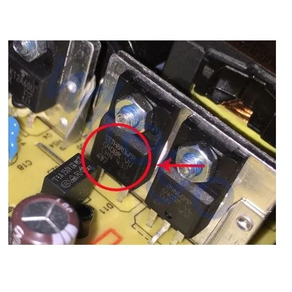 Φωτογραφία προϊόντος: STTH8R06FP Ultrafast High Voltage Rectifier για τροφοδοτικό PS4 240CR Power Supply