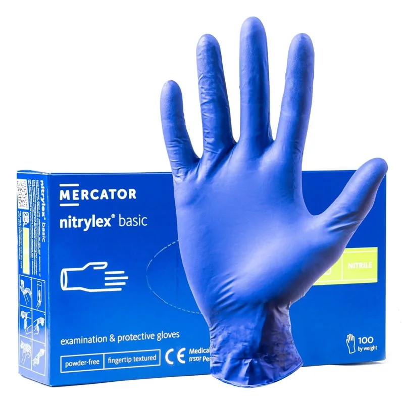 Φωτογραφία προϊόντος: AMIO ΓΑΝΤΙΑ ΝΙΤΡΙΛΙΟΥ MERCATOR NITRYLEX BASIC ΣΕ ΜΠΛΕ ΧΡΩΜΑ SMALL (S) ΑΜΙΟ - 100 ΤΕΜ.
