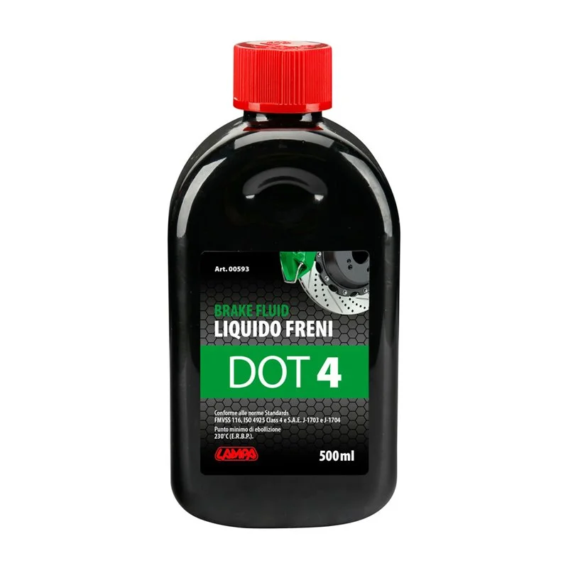 Φωτογραφία προϊόντος: ΥΓΡΟ ΦΡΕΝΩΝ DOT 4 - FMVSS 116 / ISO 4925 CLASS 4 / SAE J-1703 & J-1704 500ml LAMPA - 1 ΤΕΜ.