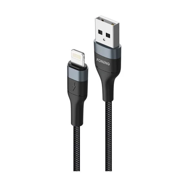 Φωτογραφία προϊόντος: Καλώδιο USB-A to Lighting 3A Foneng X51 2m Black