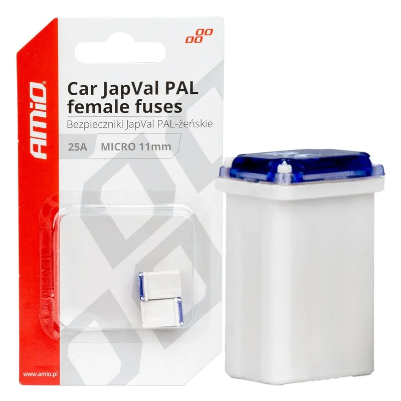 Φωτογραφία προϊόντος: ΑΣΦΑΛΕΙΕΣ JapVal PAL MICRO 11mm ΘΗΛΥΚΕΣ 25A σε ΛΕΥΚΟ ΧΡΩΜΑ AMIO - 2 Τεμ.