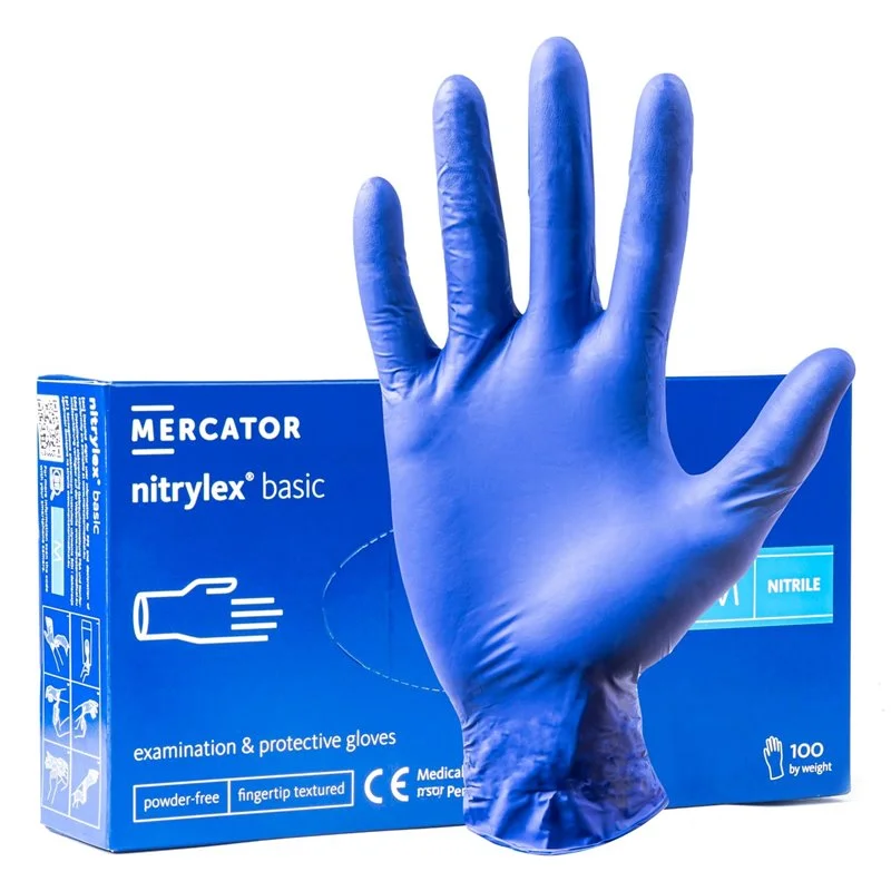 Φωτογραφία προϊόντος: AMIO ΓΑΝΤΙΑ ΝΙΤΡΙΛΙΟΥ MERCATOR NITRYLEX BASIC ΣΕ ΜΠΛΕ ΧΡΩΜΑ MEDIUM (M) ΑΜΙΟ - 100 ΤΕΜ.