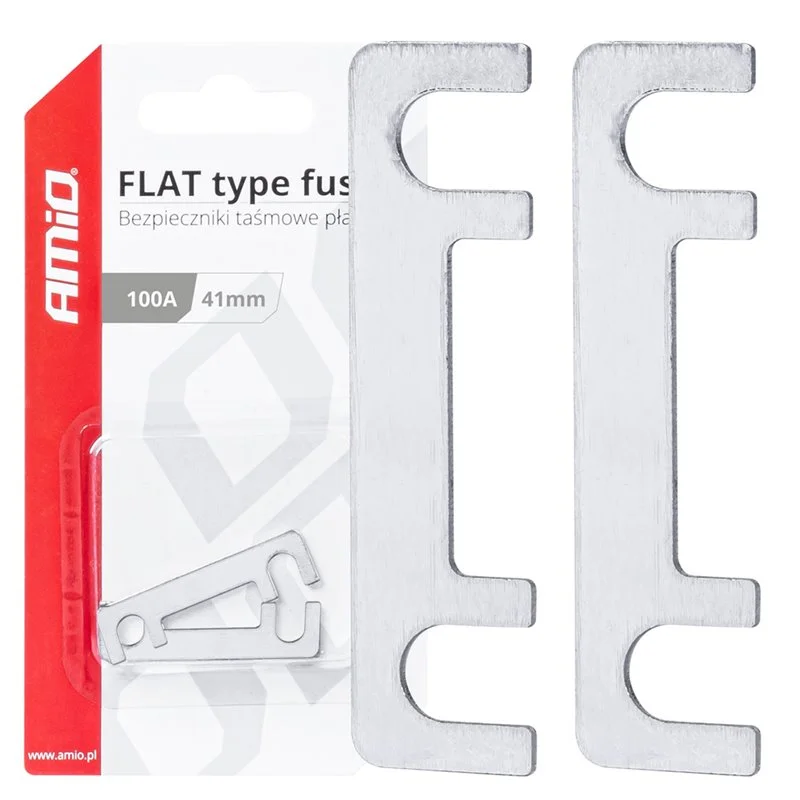 Φωτογραφία προϊόντος: ΑΣΦΑΛΕΙΕΣ FLAT 41mm 100A AMIO - 2 Τεμ.