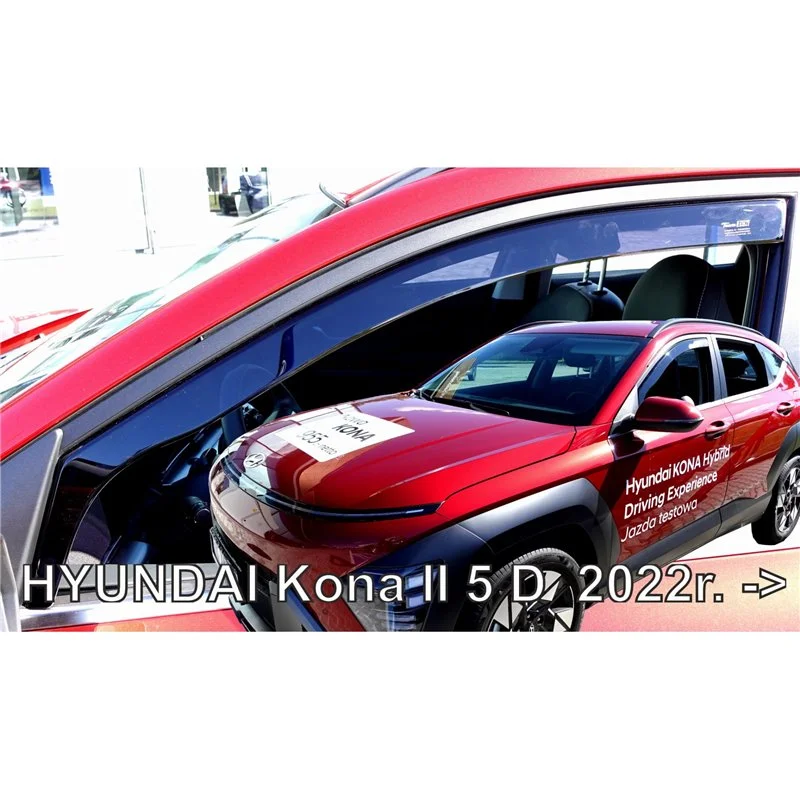 Φωτογραφία προϊόντος: ΑΝΕΜΟΘΡΑΥΣΤΕΣ ΓΙΑ HYUNDAI KONA 5D 2022+ ? ΖΕΥΓΑΡΙ ΑΠΟ ΕΥΚΑΜΠΤΟ ΦΙΜΕ ΠΛΑΣΤΙΚΟ HEKO - 2 ΤΕΜ.