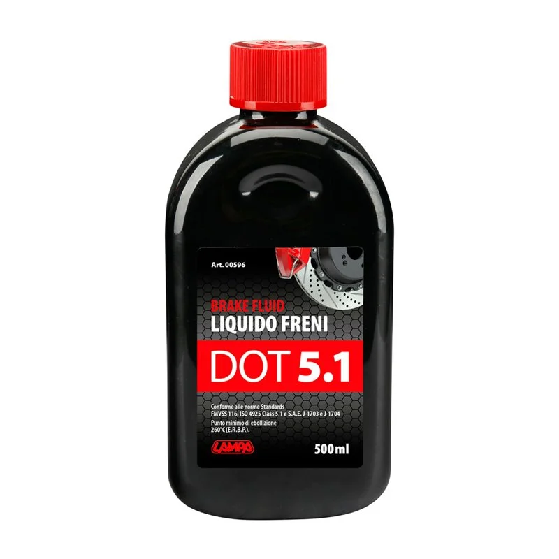 Φωτογραφία προϊόντος: ΥΓΡΟ ΦΡΕΝΩΝ DOT 5.1 - FMVSS 116 / ISO 4925 CLASS 5.1 / SAE J-1704 500ml LAMPA - 1 ΤΕΜ.