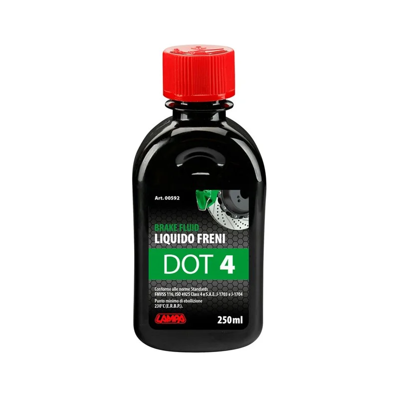 Φωτογραφία προϊόντος: ΥΓΡΟ ΦΡΕΝΩΝ DOT 4 - FMVSS 116 / ISO 4925 CLASS 4 / SAE J-1704 250ml LAMPA - 1 ΤΕΜ.
