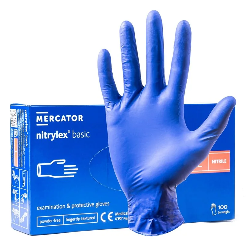 Φωτογραφία προϊόντος: AMIO ΓΑΝΤΙΑ ΝΙΤΡΙΛΙΟΥ MERCATOR NITRYLEX BASIC ΣΕ ΜΠΛΕ ΧΡΩΜΑ LARGE (L) ΑΜΙΟ - 100 ΤΕΜ.