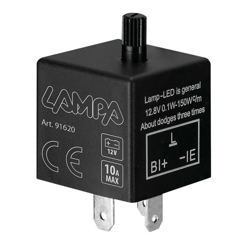 Φωτογραφία προϊόντος: LED FLASHER (ΦΛΑΣΙΕΡΑ) TRIMMER ΗΛΕΚΤΡΟΝΙΚΟ ΓΙΑ LED ΦΛΑΣ 12V max 10A 3PIN LAMPA - 1 ΤΕΜ.