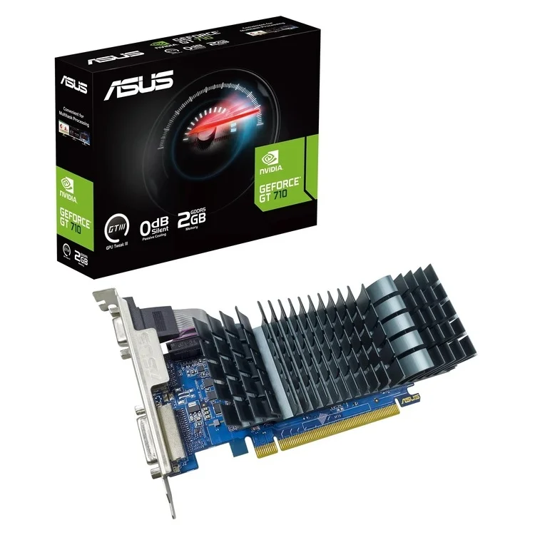 Φωτογραφία προϊόντος: Asus GeForce GT 710 2GB GDDR5 Evo (90YV0ALA-M0NA00)