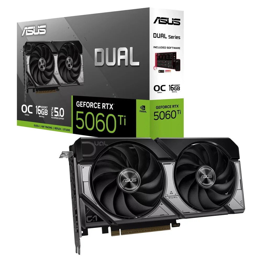 Φωτογραφία προϊόντος: ASUS VGA DUAL-RTX5060TI-016G, 16GB, GDDR7