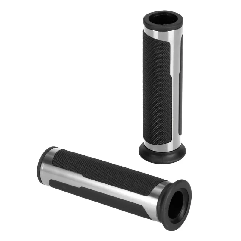 Φωτογραφία προϊόντος: ΧΕΡΟΥΛΙΑ MOTO STYLE GRIP ΜΑΥΡΟ/ΑΣΗΜΙ ΧΡΩΜΑ 22mm+25mm 12cm LAMPA - 2 τεμ.