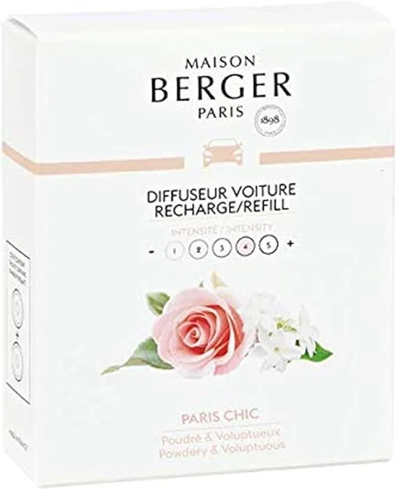 Φωτογραφία προϊόντος: Maison Berger Paris Car Diffuser Refill Σετ 2 Κεραμικών Ανταλλακτικών αρωματισμού Αυτοκινήτου Paris Chic