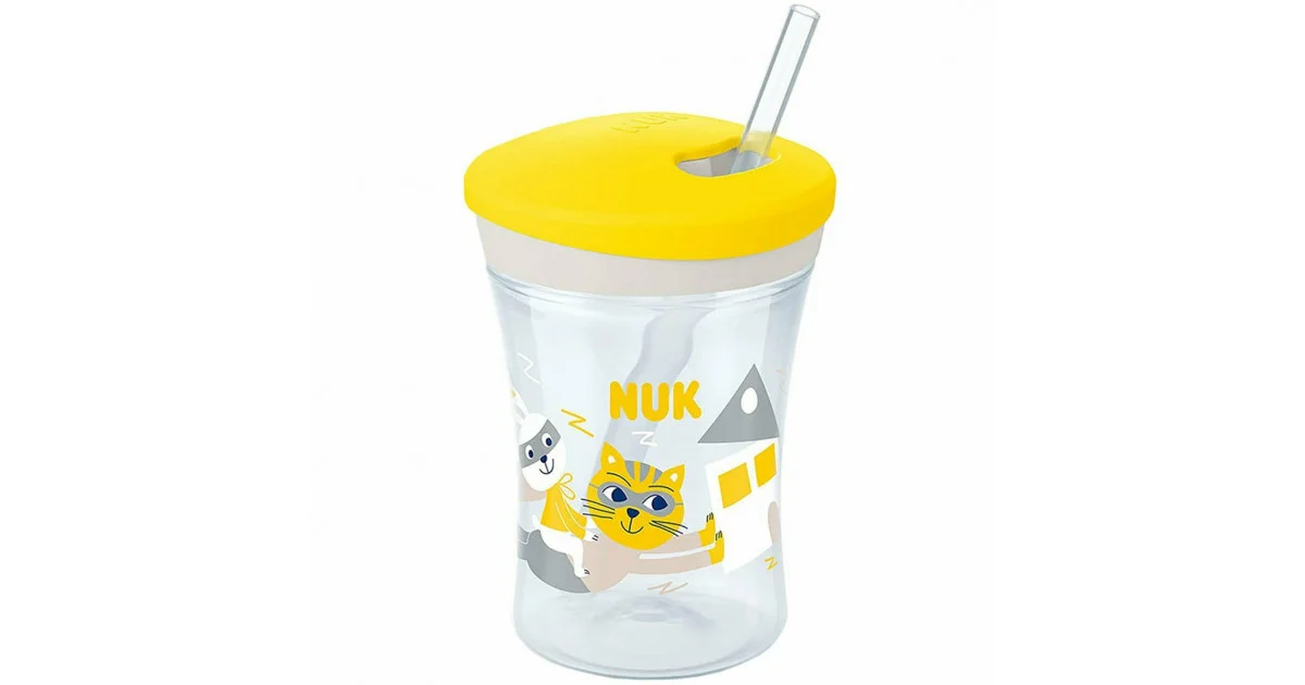 Φωτογραφία προϊόντος: Nuk Παιδικό Ποτηράκι "Action Cup" από Πλαστικό Κίτρινο 230ml για 12m+