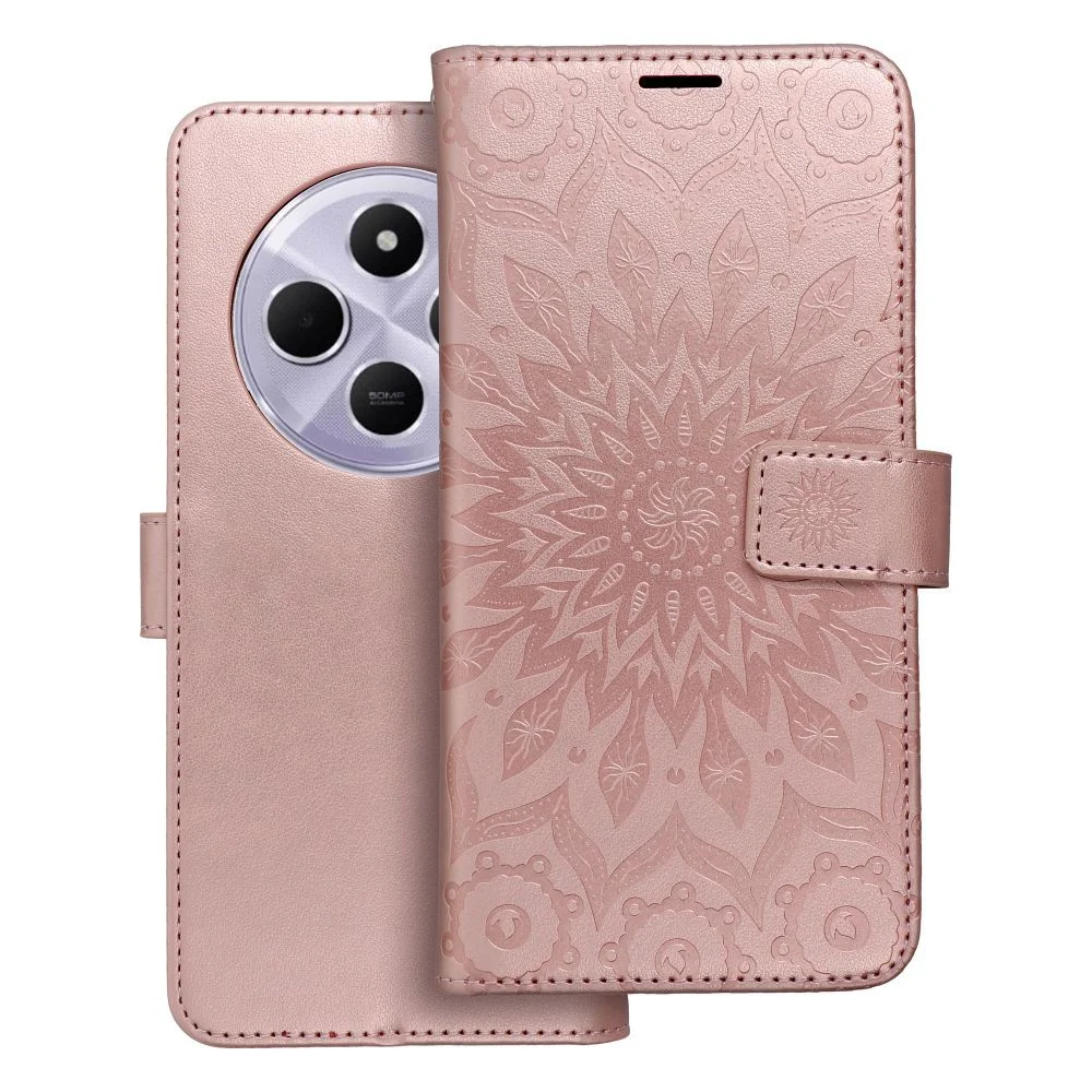 Φωτογραφία προϊόντος: . MEZZO Book case for XIAOMI Redmi 14C mandala rose gold