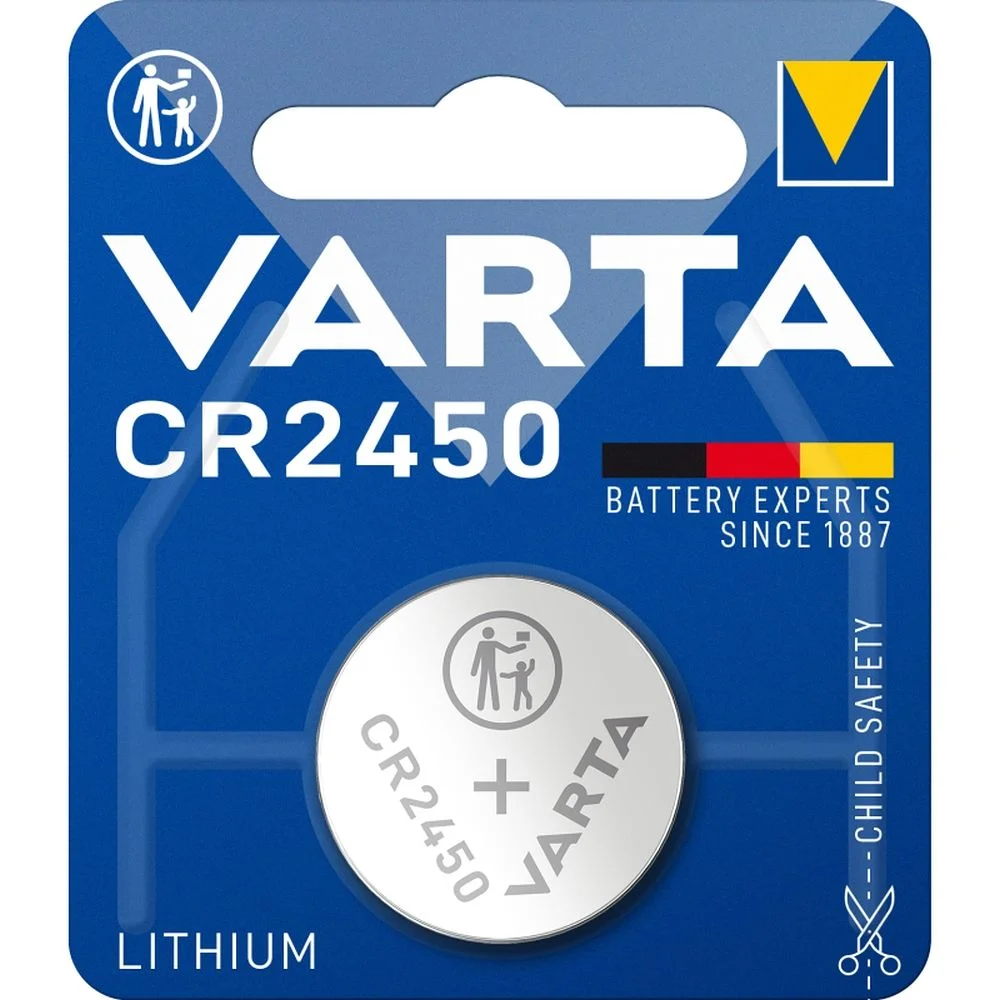 Φωτογραφία προϊόντος: VARTA lithium battery CR2450 3V 1 pcs