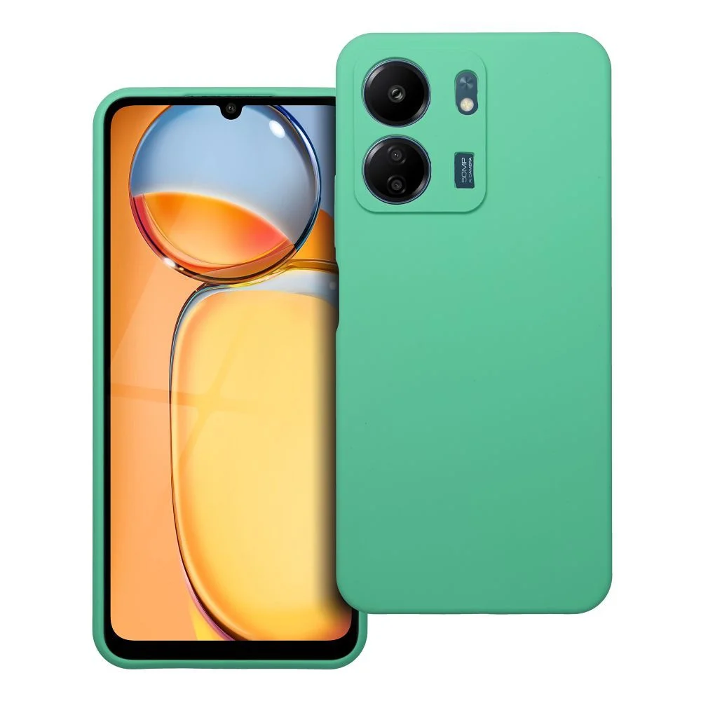 Φωτογραφία προϊόντος: . Case SILICONE 2mm for XIAOMI REDMI 13C mint