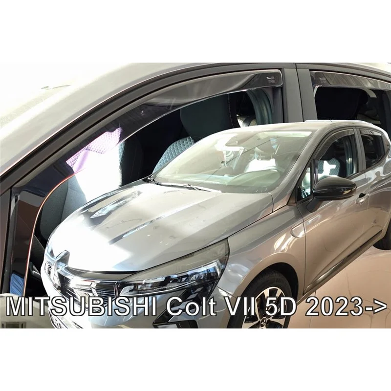 Φωτογραφία προϊόντος: ΑΝΕΜΟΘΡΑΥΣΤΕΣ ΓΙΑ MITSUBISHI COLT 5D 2023+ ΖΕΥΓΑΡΙ ΑΠΟ ΕΥΚΑΜΠΤΟ ΦΙΜΕ ΠΛΑΣΤΙΚΟ HEKO - 2 ΤΕΜ.