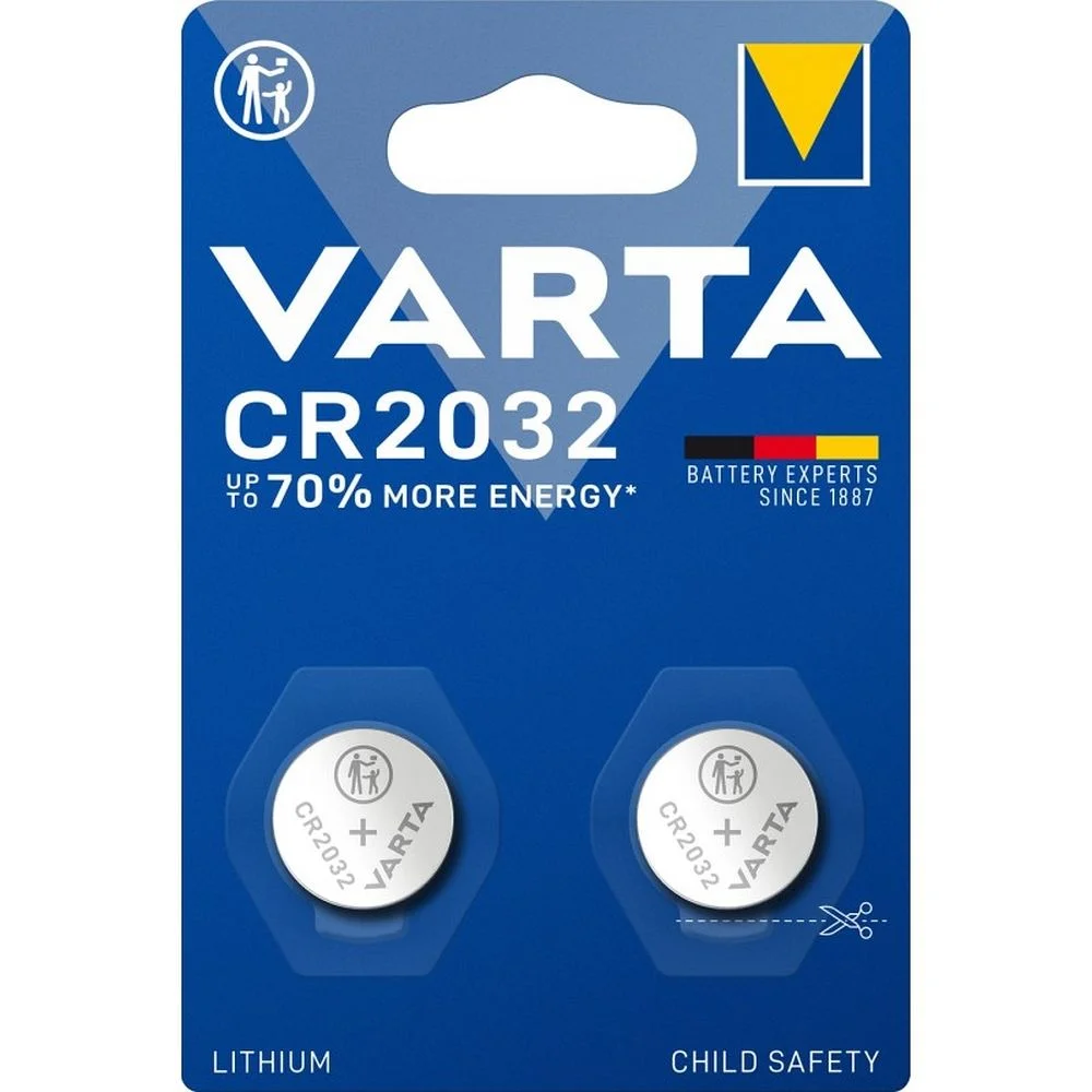 Φωτογραφία προϊόντος: . VARTA lithium battery CR2032 (BIOS) 3V 2 pcs