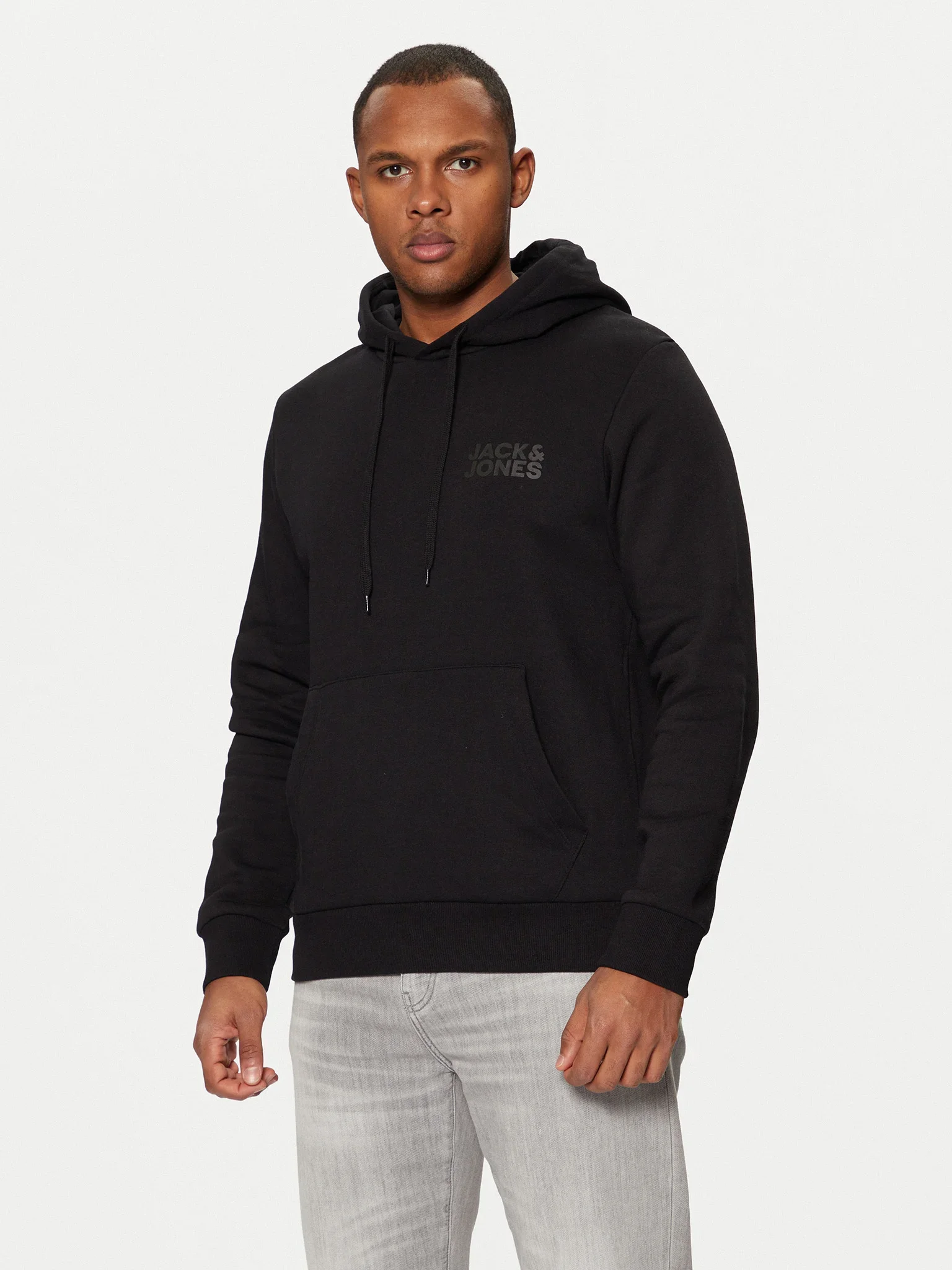 Φωτογραφία προϊόντος: JACK AND JONES CORP LOGO SWEAT HOOD 12152840 BLACK