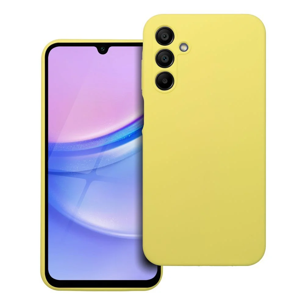 Φωτογραφία προϊόντος: . Case SILICONE 2mm for SAMSUNG A15 5G / A15 4G lemon
