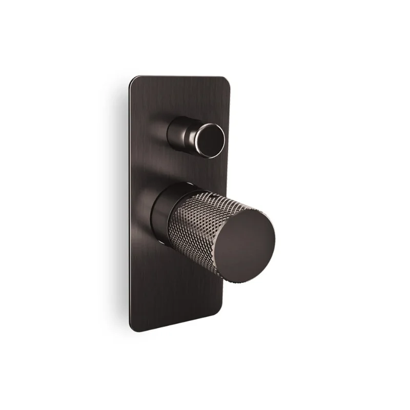 Φωτογραφία προϊόντος: Μίκτης εντ. EURORAMA ELETTA TECNO 167030SL-410 black brushed 2 εξόδων