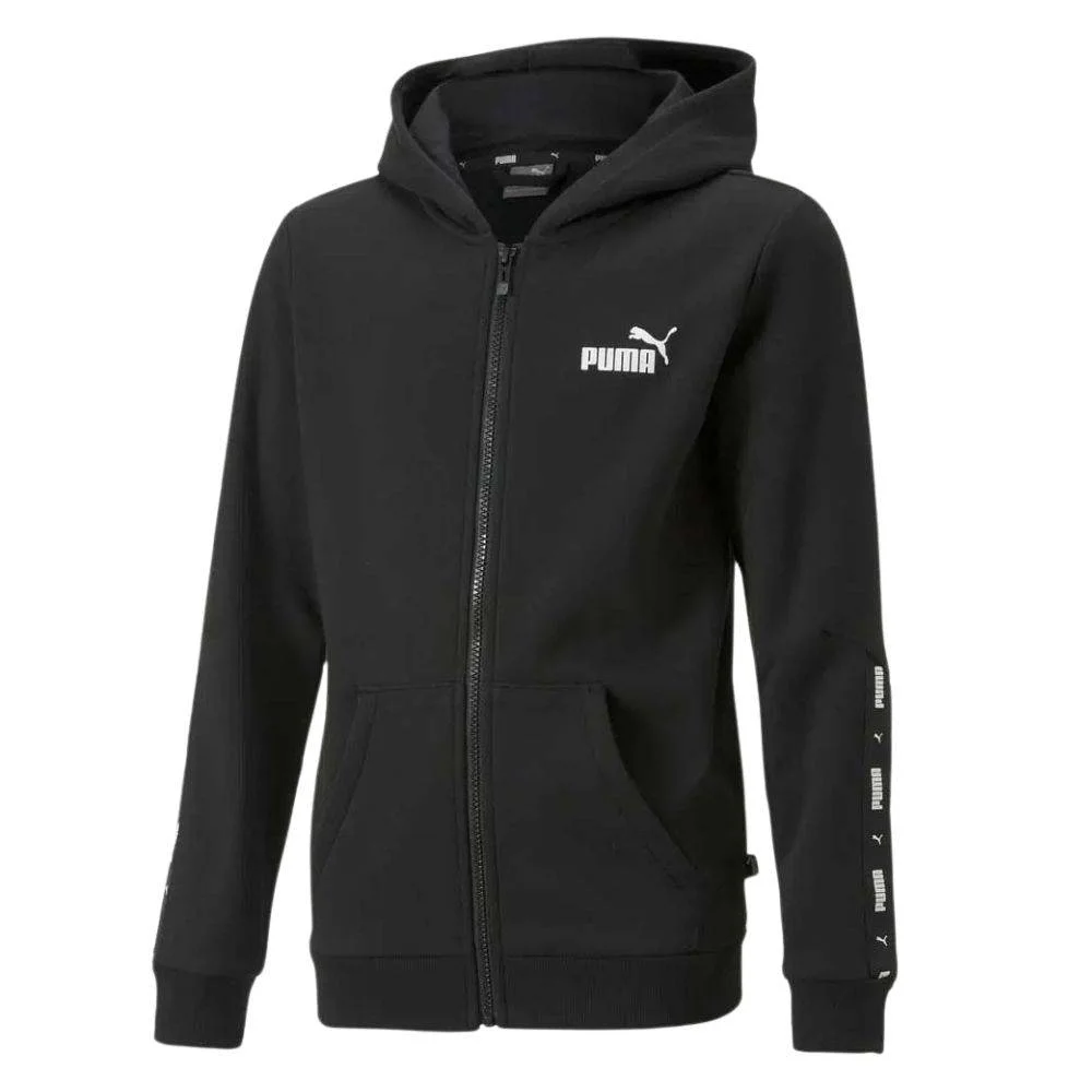 Φωτογραφία προϊόντος: 670090-01 - PUMA YOUTH ESS+ Tape Full-Zip Fleece Hoodie BLACK