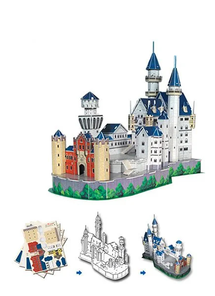 Φωτογραφία προϊόντος: Neuschwanstein Castle 3D Puzzle 98 κομματιών Cubic Fun C062H