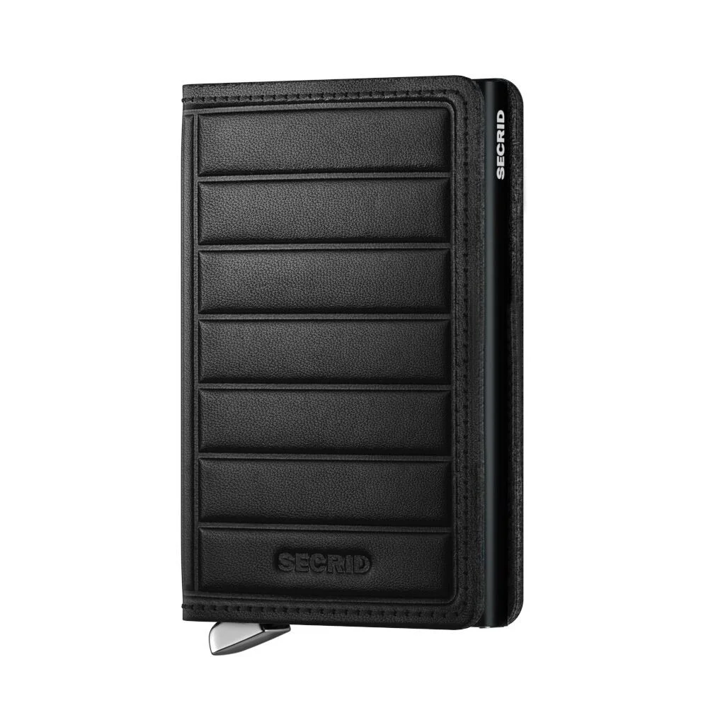 Φωτογραφία προϊόντος: Secrid Πορτοφόλι Καρτών Premium Slimwallet Emboss Lines Μαύρο