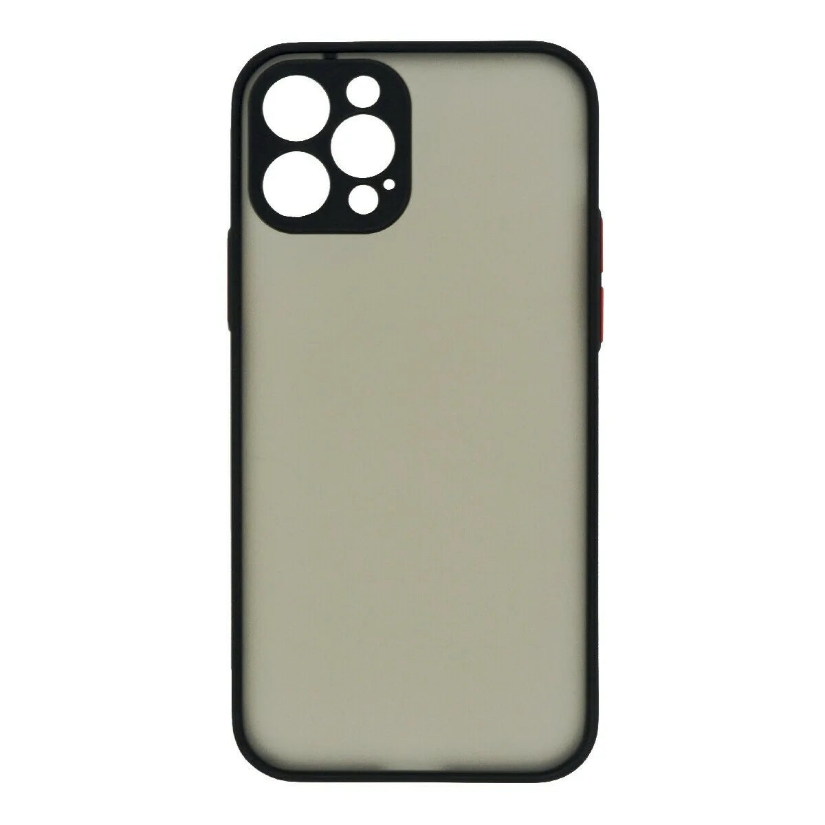 Φωτογραφία προϊόντος: Mercury Camera Protect Peach Garden Bumper Back Cover Σιλικόνης Μαύρο (iPhone 12 Pro)