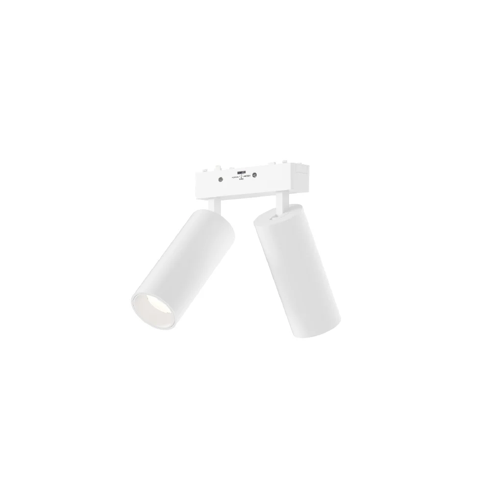 Φωτογραφία προϊόντος: Inlight Φωτιστικό LED 2*9W 3CCT για Ultra-Thin μαγνητική ράγα σε λευκή απόχρωση D:4,4X16cm (TMU0140-White)