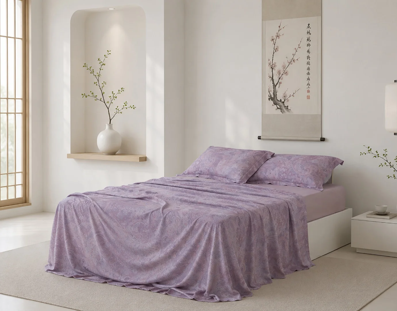 Φωτογραφία προϊόντος: SilkFashion Σετ σεντόνια tencel 300TC (160cm x 200cm + 40cm) silva