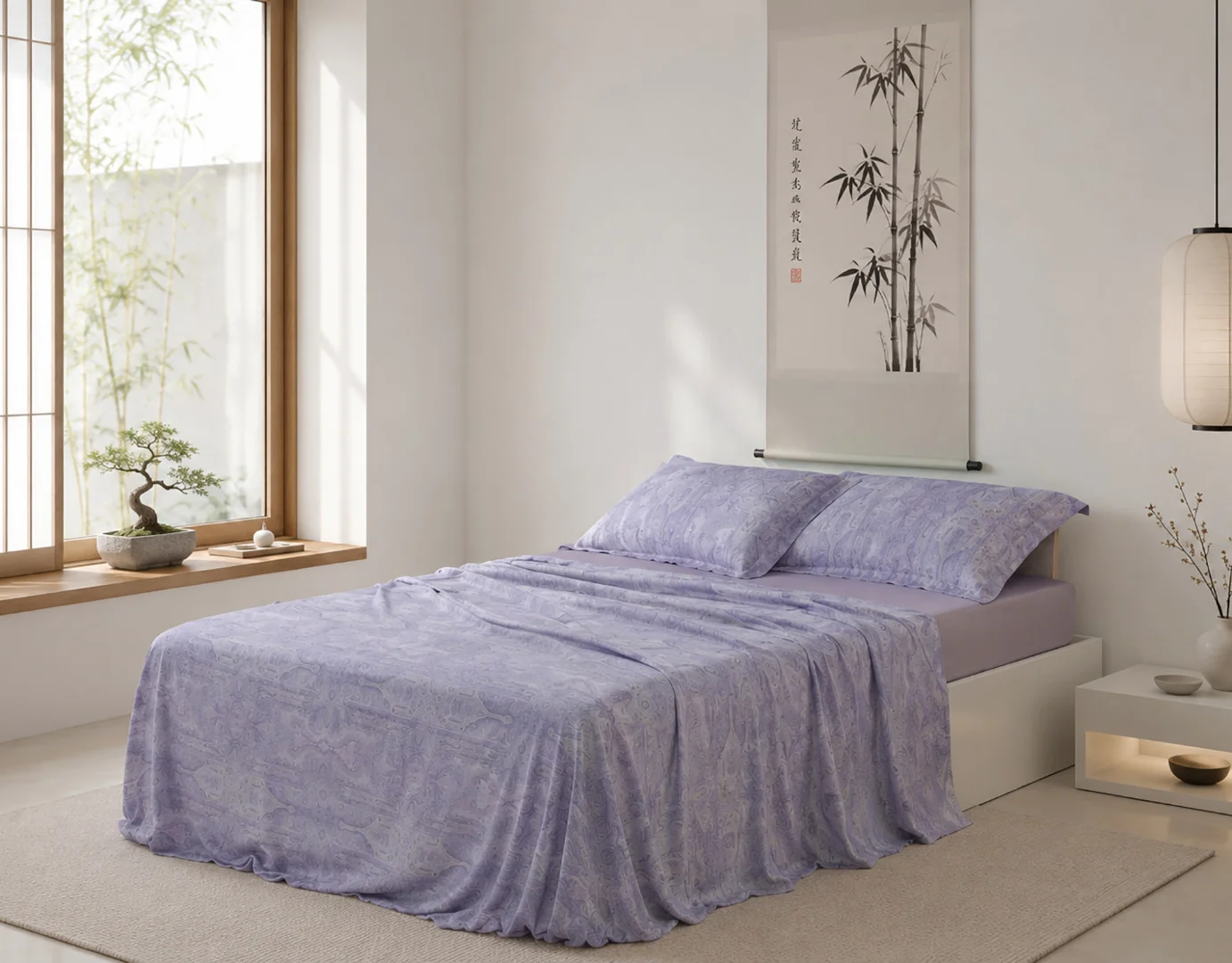 Φωτογραφία προϊόντος: SilkFashion Σετ σεντόνια tencel 300TC (160cm x 200cm + 40cm) etheral