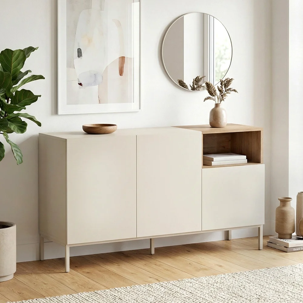 Φωτογραφία προϊόντος: Μπουφές Cailin Megapap χρώμα sandstone - sepet oak 140x41,8x80εκ.