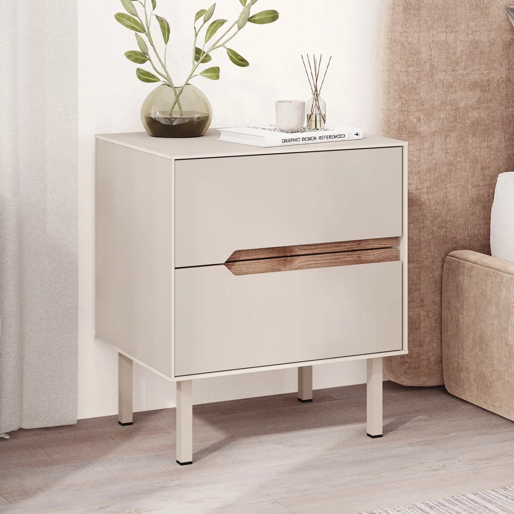 Φωτογραφία προϊόντος: Κομοδίνο Arch Megapap χρώμα sandstone 45x35x52,5εκ.